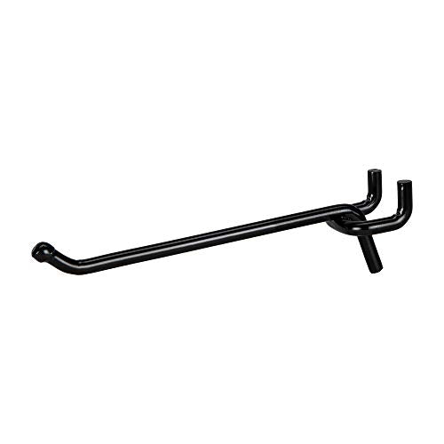 Presa Heavy Duty Black Steel Peg Board Shelving Hooks, 4-Inch, 50-Pack - color: Black, size: 4 Inch