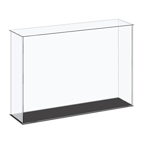 MECCANIXITY Acrylic Display Case Plastic Box Cube Storage Box Clear Small Assemble Dustproof Showcase 16.1x4.3x12 Inch for Collectibles Items - size: 16.1x4.3x12 Inch