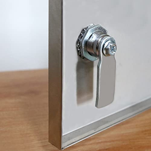 Tubular Cam Triangle Key Cabinet Lock 1-1/8” Electric Box Cabinet Drawer Lock Secures Important Documents and Drawers