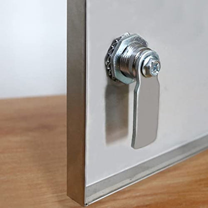 Tubular Cam Triangle Key Cabinet Lock 1-1/8” Electric Box Cabinet Drawer Lock Secures Important Documents and Drawers