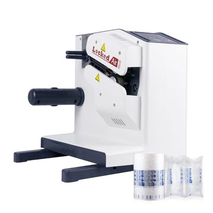 High-Speed Air Cushion Machine for Packaging & Shipping 3-Second Preheat, 26ft/min Maker with 328ft Air Pillow Film Roll,LA-E4C