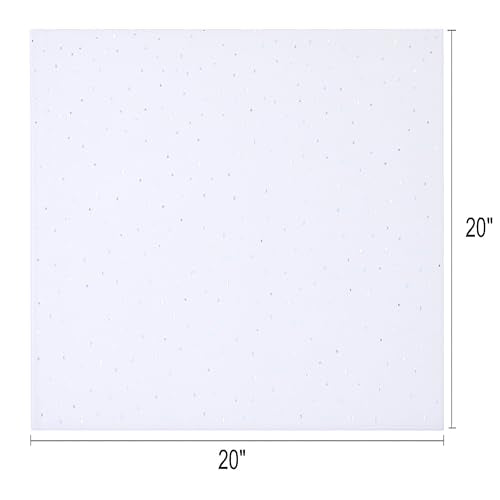 SUNCOLOR 36 Sheets Glitter White Tissue Paper, 20 x 20 Inch Sparkly Wrapping Paper for Gifts, Crafts, Weddings, Baby Showers, Packaging - color: White