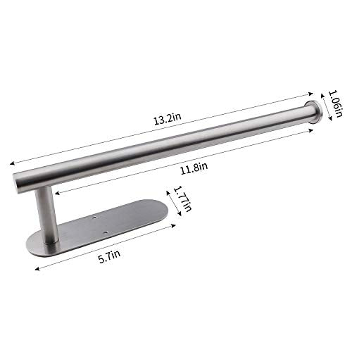 Paper Towel Holders for Kitchen,Paper Towels Bulk- Self-Adhesive Under Cabinet,Both Available in Adhesive and Screws,Stainless Steel - color: Silver