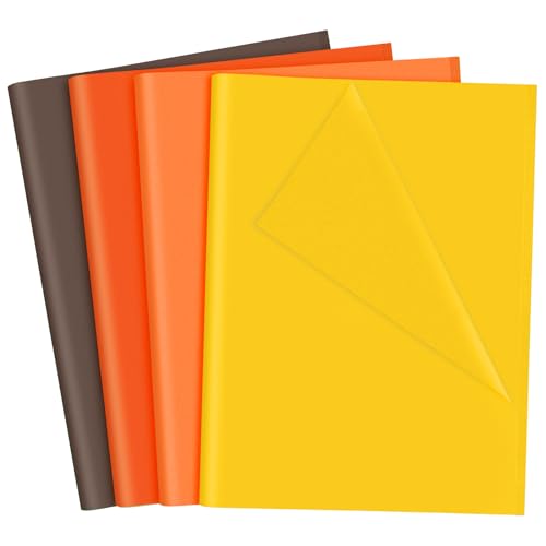 NEBURORA 108 Sheets Fall Tissue Paper Set Thanksgivings Gift Wrapping Paper - color: Orange,Brown,Yellow