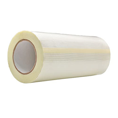 WOD BFST47 Bi-Directional Filament Strapping Tape, 12 inch x 60 yds. Fiberglass Reinforced Packaging Tape, Filaments Run H-V with High Adhesion and Tear Resistance, Hexayurt Tape - size: 12 inch