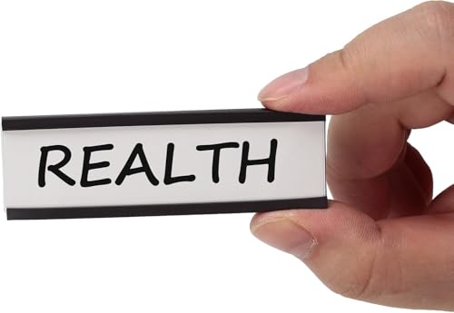 Realth C Channel Magnetic Label Holders 30 Pack 0.78" x 2" - size: 0.78'' x 2'', style: 30 Pack