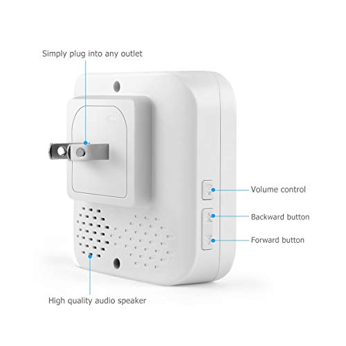 SS130 Wireless Magnetic Door Open Chime, 500ft, 95dB