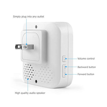 SS130 Wireless Magnetic Door Open Chime, 500ft, 95dB