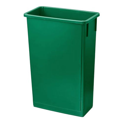 23 Gallon Dark Green Slim Tall Plastic Industrial Trash Cans for Kitchen and Restaurant - color: Dark Green, size: 23 Gallon