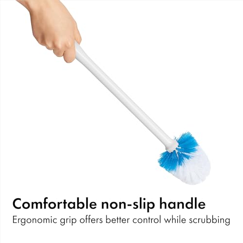 OXO Good Grips Compact Toilet Brush & Automatic Canister Door - color: White, size: 1 Count (Pack of 1)
