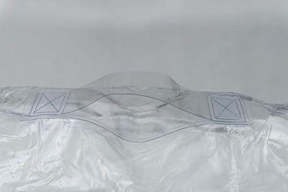 Set of 5 Clear Vinyl Zippered Storage Bags 22 x 18 x 7.5 Inch With Handle (Pack of 2) - size: 22 x 18 x 7.5 (Pack of 2)