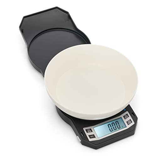 American Weigh Scales Precision Digital Kitchen Weight Scale, Food Measuring Scale, Backlit LCD Screen 500g x 0.01g (Black), LB-501 - size: 500g x 0.01g