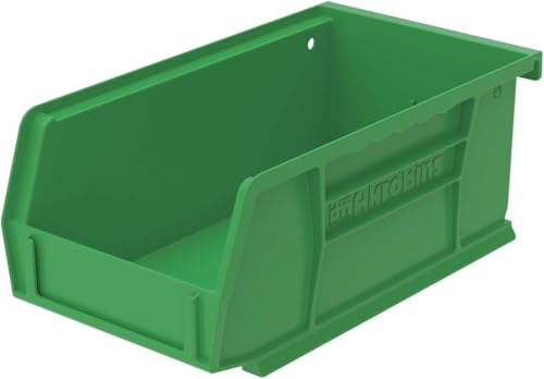 Akro-Mils 30220 AkroBins Plastic Storage Bins, 7"x4"x3", Green, 24-Pack - color: Green