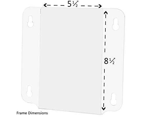 Marketing Holders 6 Pack Window Mount Sign Holder Holds 5.5" x 8.5" Daily Specials and Promotions Clear Acrylic Advertisement Sleeve with Suction Cups for Bars Restaurants and Cafes - size: 5.5"w x 8.5"h