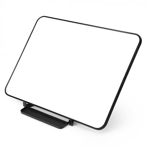 Double Sided Weekly Dry Erase Board with Stand 16"x12", to-do List White Board Calendar Dry Erase, Desktop Whiteboard Calendar, Schedule Board, Message Board, Menu Board for Home Office