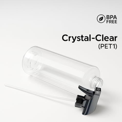 Bar5F 32 oz Empty Plastic Spray Bottles with Trigger, 3-Pack