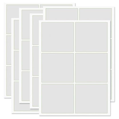 Colorful Images Tailored Appeal Personalized Package Shipping Labels, Add Names & Addresses, Set of 36, Easy Peel Flat Mailing Address Label Sheets, 3⅞” x 3⅜”, 3 Designs - style: Tailored