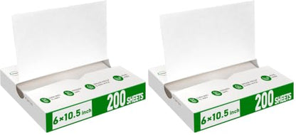 EcoDispose Precut POP UP Deli Paper Sheet, 400 Pack, 6" x 10-1/2", White - color: White, size: 6“x10.5”inch (Pack of 2)