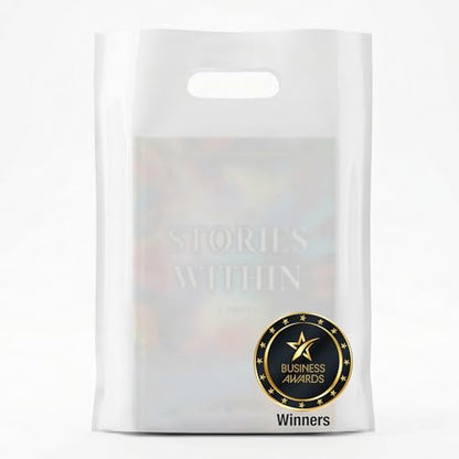 Choice Marts 100 White Plastic Bags With Handles 12x15 Merchandise Bags - color: White