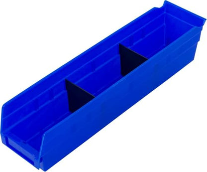 Akro-Mils 40120 Plastic Width Dividers for 4" Tall Shelf Bins, 24-Pk, Black - style: Fits 30120, 30128, and 30124