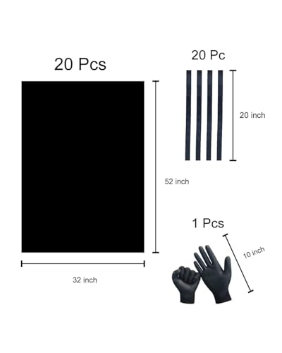 55/60 Gallon Contractor Trash Bags Heavy Duty 3 Mil Black 32"x52" - color: Black-3 Mil