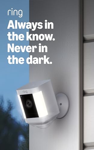 Ring Spotlight Cam Plus, Battery, Home or business security with HD video, Two-Way Talk, Color Night Vision, and Security Siren, 3-pack, White - color: White, size: 3 Cameras
