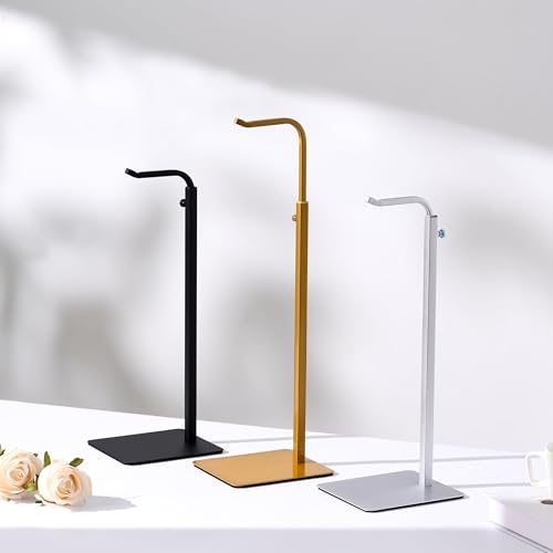 3-Pack Adjustable Tabletop Purse & Banner Display Stands, Silver - color: Silver