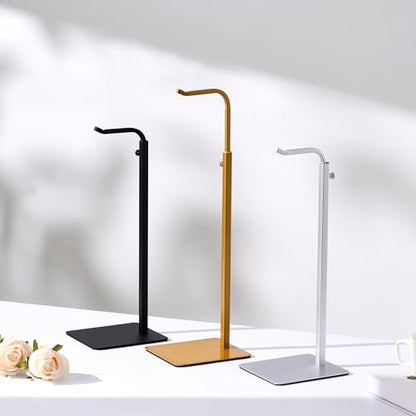 3-Pack Adjustable Tabletop Purse & Banner Display Stands, Silver - color: Silver