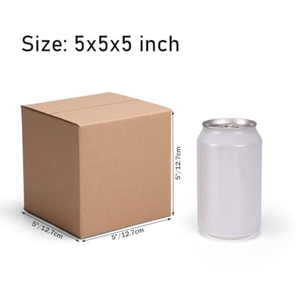 CRUGLA 40 Packs 5x5x5 Shipping Boxes, Brown Mailing Boxes - size: 5x5x5 Inch