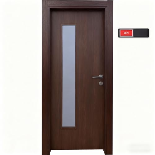 ON OFF Slider Sign, On Off Door Indicator Sign, Sliding Privacy Signs - color: Black On Off