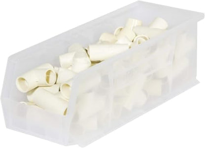 Akro-Mils 30234 AkroBins Plastic Storage Bins, 15"x5"x5", Clear, 12-Pack - color: Clear
