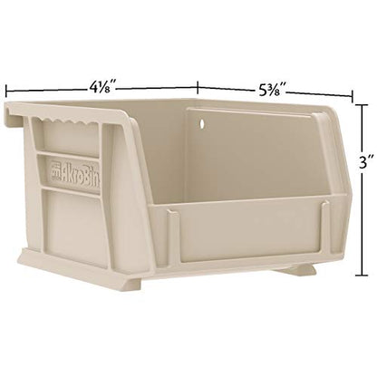 Akro-Mils 30210 AkroBins Plastic Storage Bins, 5"x4"x3", Green, 24-Pack - color: Green