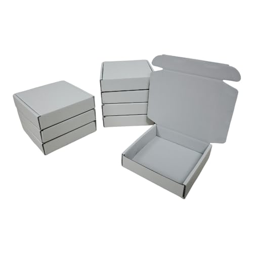 50 Pack 5.1x5.1x1.2 in Gray Shipping Boxes - color: Gray, size: 5.1x5.1x1.2 in
