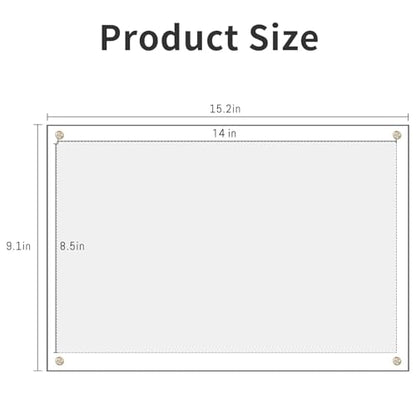 Kalami 8.5x14 Acrylic Wall Mount Picture Frame Self Adhesive - size: 8.5 x 14 in