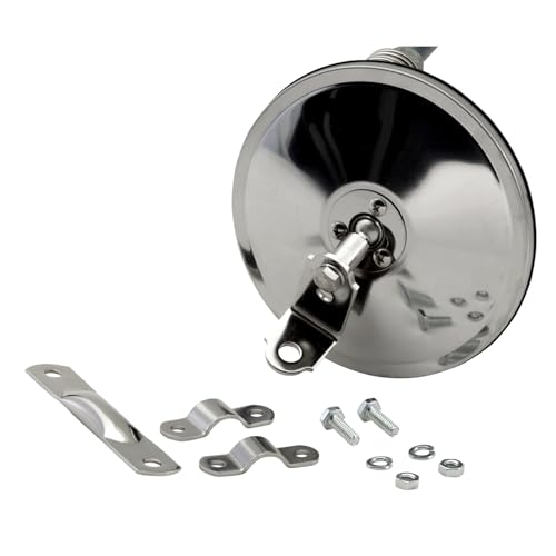 Grote 28663 6" Convex Center-Mount Spot Mirror with L-Bracket