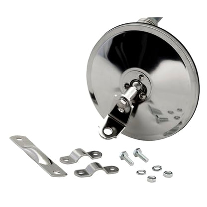 Grote 28663 6" Convex Center-Mount Spot Mirror with L-Bracket