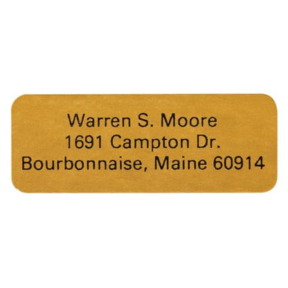 Custom Self-Stick Address Labels 200 - Gold - color: Gold