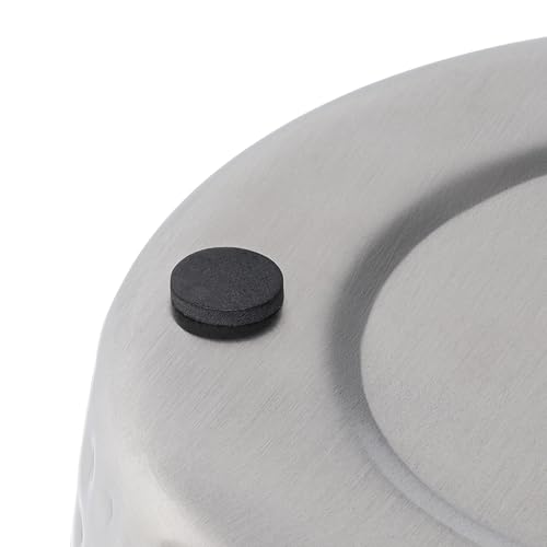 happimess Axel 2 Gal Hammered Steel Waste Bin 10", Polished Steel, Set of 2 - color: Polished Steel, size: Set of 2