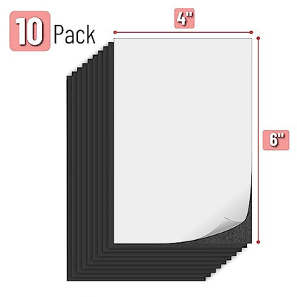 Mr. Pen- Adhesive Magnetic Sheets, 4" x 6", 10 Pack - size: 4" x 6", style: 10 Pack