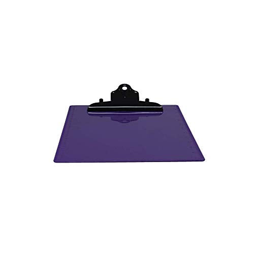 Saunders 21606 Recycled Plastic Clipboard w/Ruler Edge, 1" Clip Cap, 8 1/2 x 12 Sheets, Purple - color: Purple, size: Pack of 1