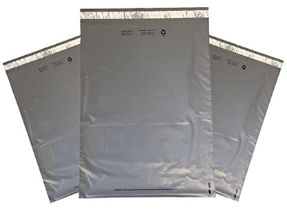 Sensible Mailers – 25 Pack of 24x24” Fully Recycled Poly Mailers Grey – Shipping Envelopes for Small Business