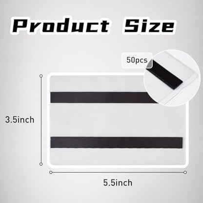 50 Pcs Magnetic Sign Holder Vinyl Pouches Pallet Rack Side Opening
