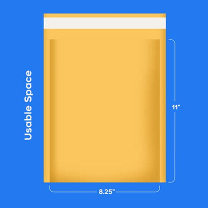 The Boxery 8.5”12” Kraft Bubble Mailers |100 Padded Envelopes Included - Self Sealing Shipping Bags - #2 - size: 8.5x12'' (100 PACK)