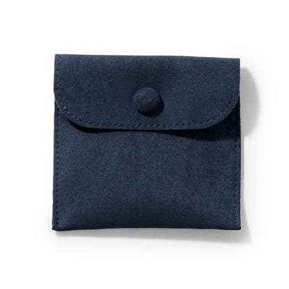 Oirlv Blue Velvet Bracelet Pouch Travel Case - color: Blue, size: 3.54"×3.54"