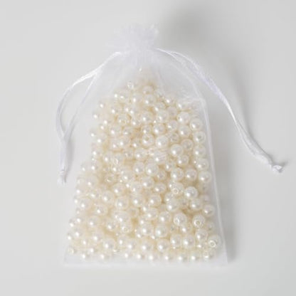 50PCS Organza Bags, 4x6 inches (10x15cm) Small Mesh Bags Drawstring, White Jewelry Gift Pouches for Easter, Wedding, Party, Festival, Bathroom Soaps - color: White-50PCS