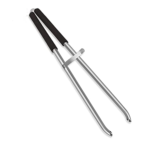 EJG 36" Long Trash & Garbage Picker Grabber, Lightweight Aluminium & Rustproof, Litter Pick Up Stick, Trash Tong, Reaching Assist Tool, Reacher Tool for Elderly, Garden Nabber Plogging (Black) - color: Black