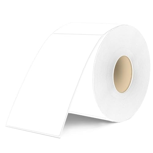 3×5 Inch White Removable Thermal Labels,Waterproof Thermal Label,240 Sheets per Roll with Perforated Lines - color: White, size: 3×5 inch