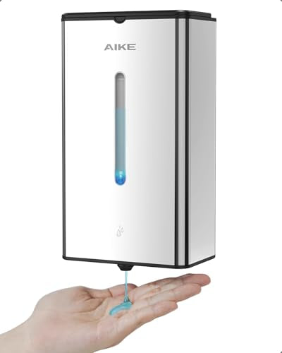 AIKE Heavy Duty Automatic Soap Dispenser,33.8oz for Bathroom,Polished Steel - color: Polished Stainless Steel
