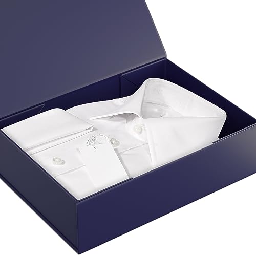 Blue Gift Boxes 11.9" x 8.5" x 3.3",Magnetic Closure Gift Box for Presents - color: Dark Blue/5PCS