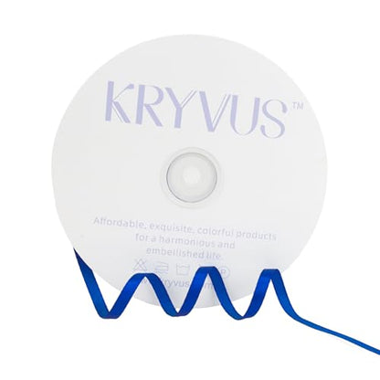 Dark Royal Blue Satin Ribbon 1/4 inch x Continuous 100 Yards for Crafts - color: Blue Dark Royal, size: 1/4" X 100Yd